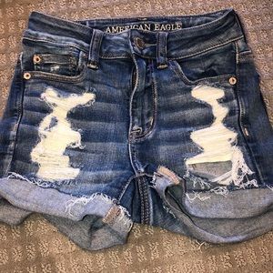 american eagle stretchy jean shorts